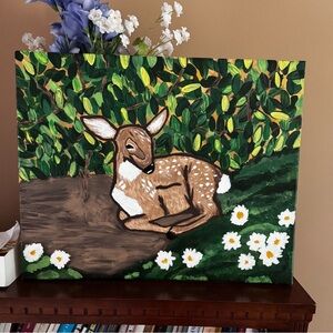 Deer painting (will make smaller, as it cannot be to big for mail)
